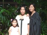 A graduation picture of my daughter with me